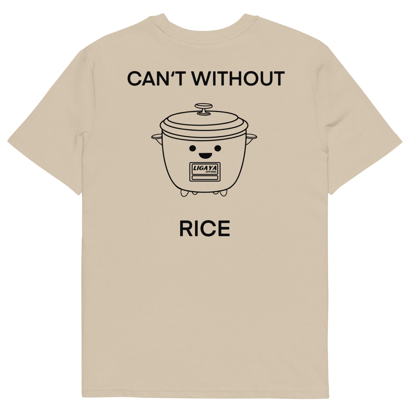 Can't Without Rice T-Shirt Light Blue I Organic Cotton