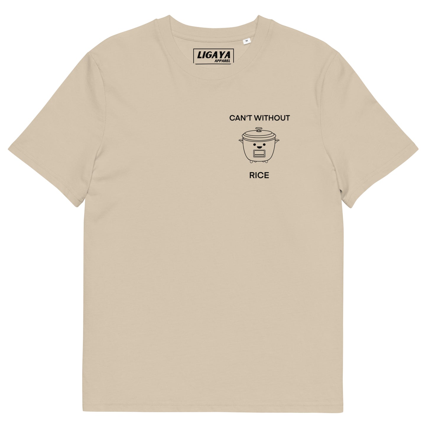Can't Without Rice T-Shirt Light Blue I Organic Cotton
