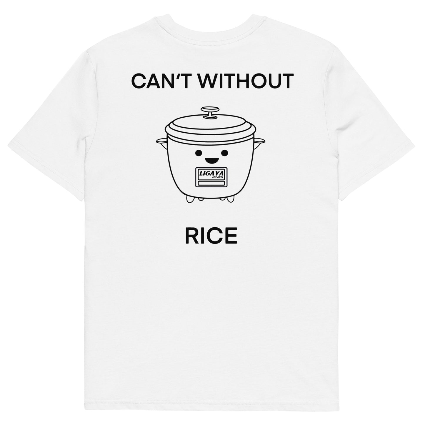 Can't Without Rice T-Shirt Light Blue I Organic Cotton