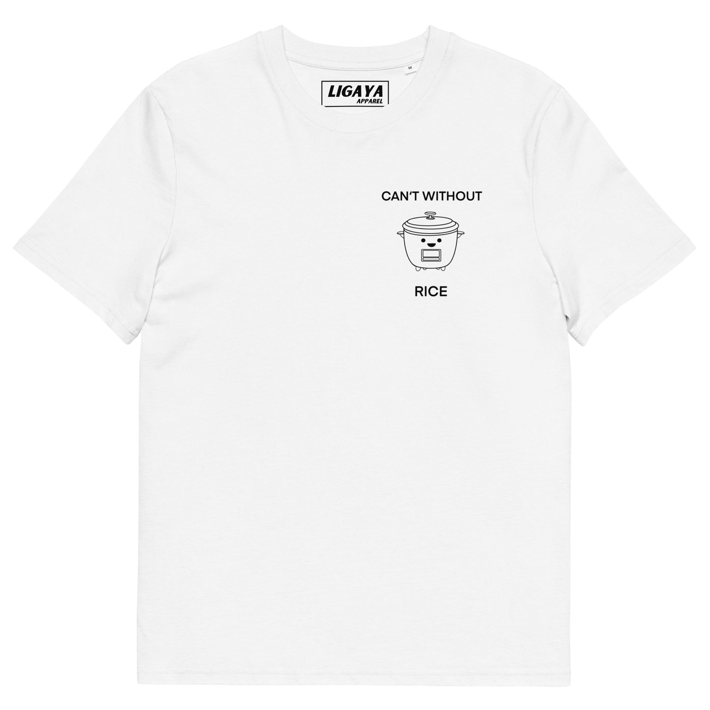 Can't Without Rice T-Shirt Light Blue I Organic Cotton