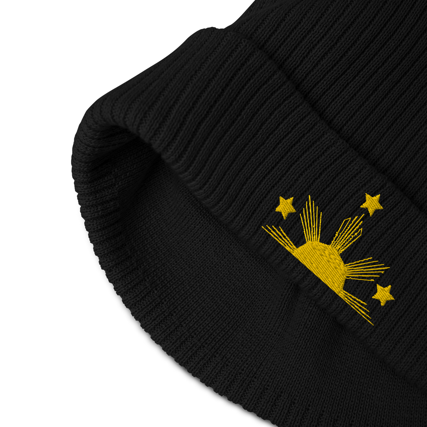 Sun and Stars Stitched Beanie I Eco Edition