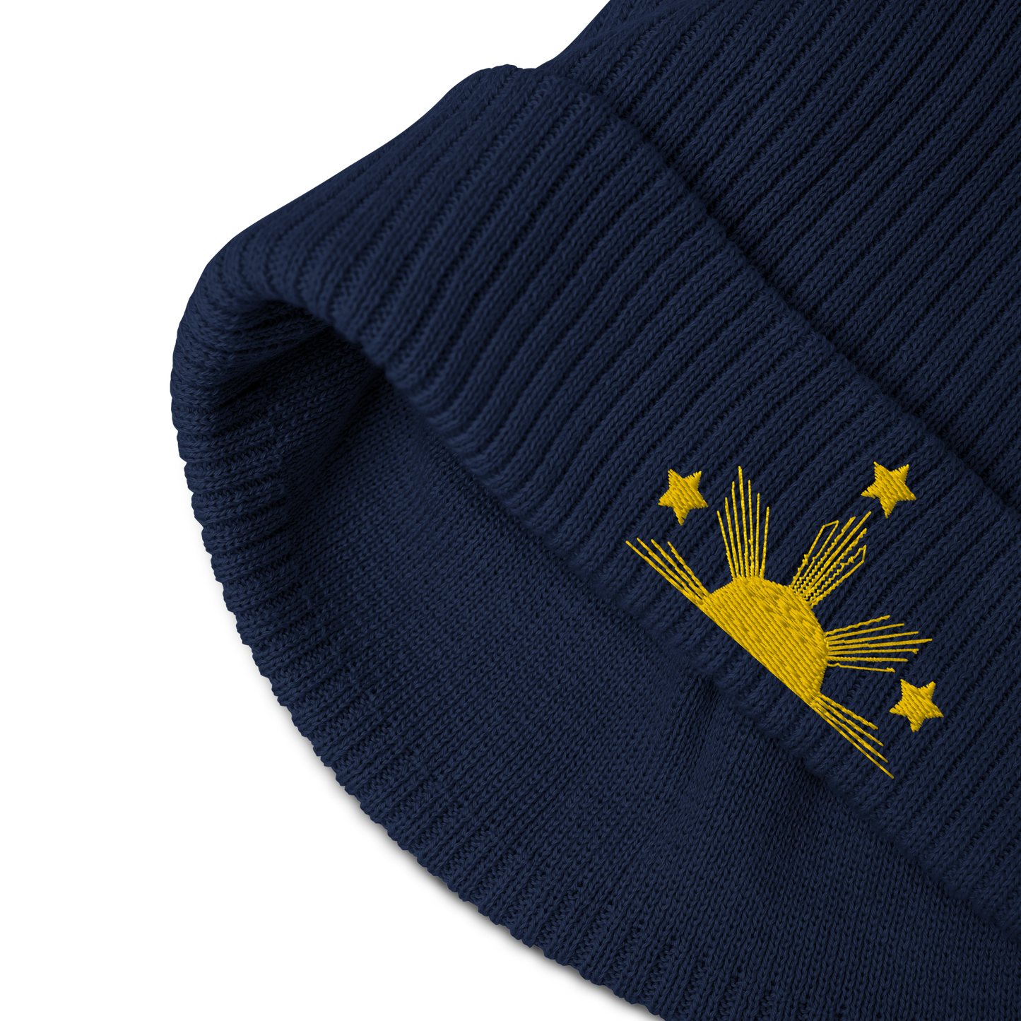 Sun and Stars Stitched Beanie I Eco Edition