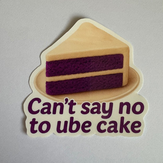 Ube Cake Vinyl Sticker