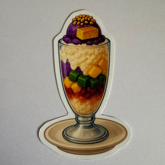 Halo-Halo Vinyl Sticker
