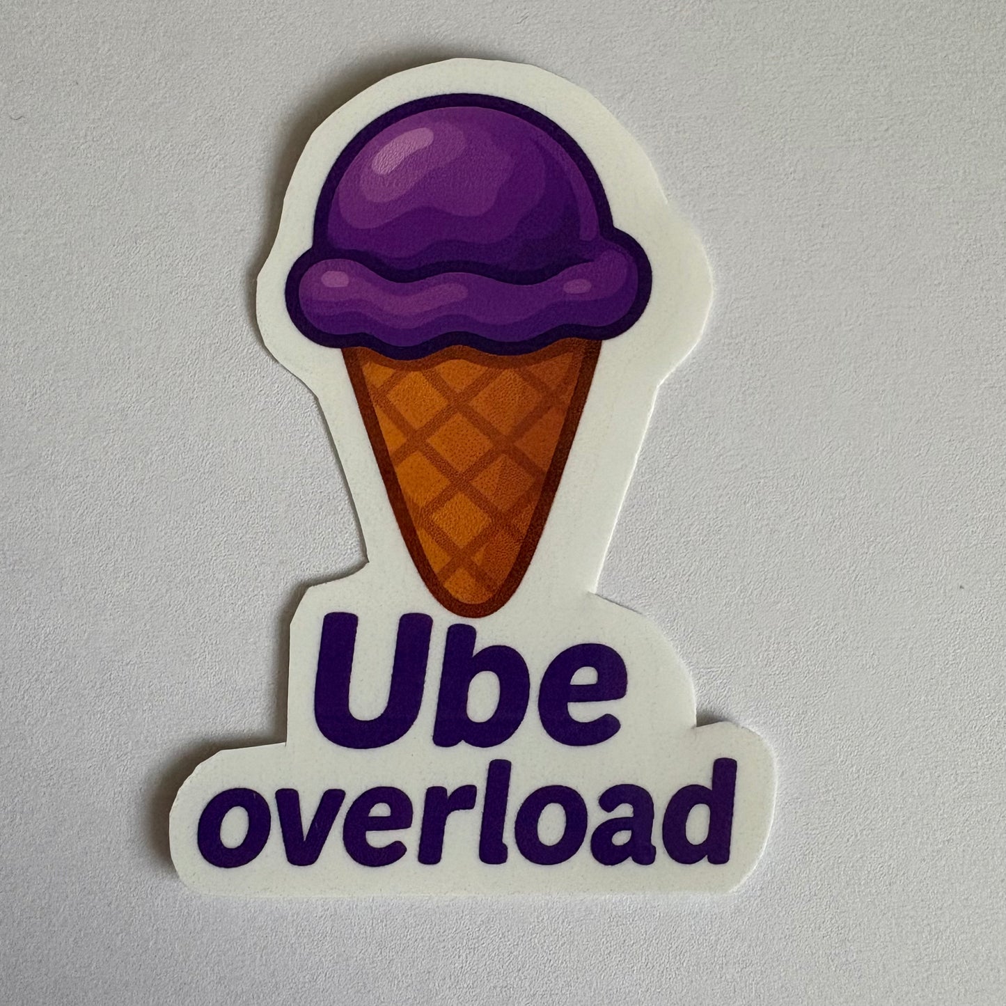 Ube Ice Vinyl Sticker