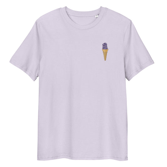 Ube Sorbetes Embroidered T-Shirt I Organic Cotton