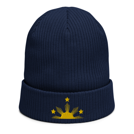 Sun and Stars Stitched Beanie I Eco Edition