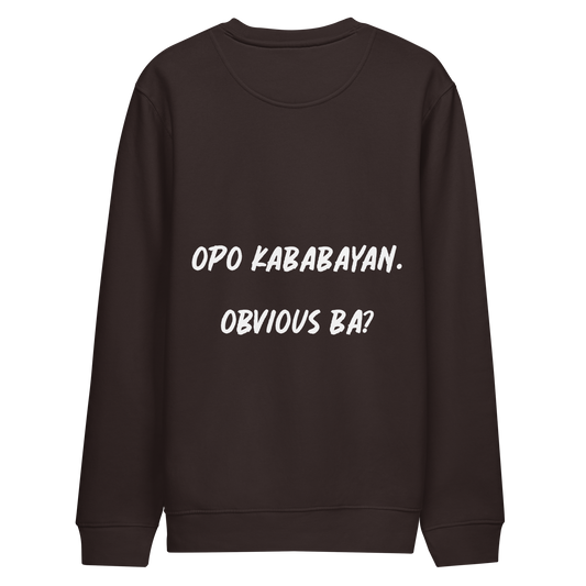 Kababayan Sweater I Eco Edition I Quote at Back